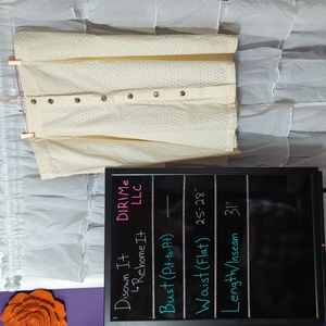 EVRI ivory eyelet skirt NWT